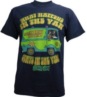 Scooby Doo What Happens in the Van Men's T Shirt, X Large: Movie And Tv Fan T Shirts: Clothing