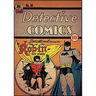 RoomMates Batman™ and Robin Comic Cover Peel and Stick Giant Wall Decal, 27 x 40