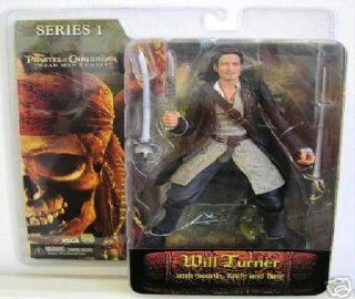 NECA Pirates of the Caribbean Dead Man's Chest Series 1 Action Figure Will Turner: Toys & Games