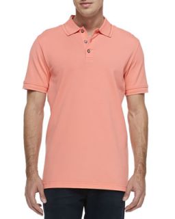 Mens Numero Polo Shirt, Orange   Robert Graham   Orange (XL)
