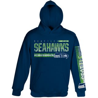 NFL Team Apparel Youth Seattle Seahawks Rewind Forward Pullover Hoody   Size: