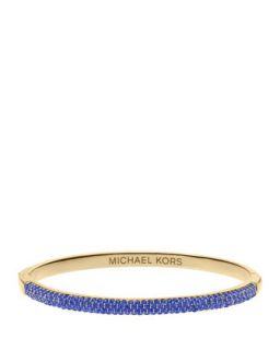 Camille Pave Bangle, Sapphire/Golden   Michael Kors   Sapphire/Gold (ONE SIZE)