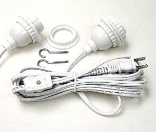 Paper Lantern 12 Foot Long Lamp Cord Has Socket With Mounting Ring   Light Socket With Cord  
