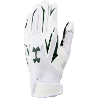 UNDER ARMOUR Youth F4 Football Receiver Gloves   Size: Small, White/green
