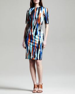 Womens Raquel Printed Shift Dress   Jonathan Saunders   Pollock aqua (38/8)