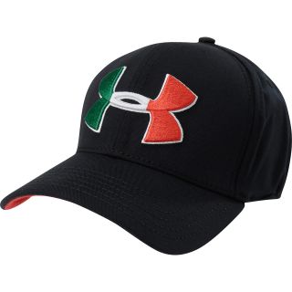 UNDER ARMOUR Mens Mexico Series Fitted Cap   Size: L/xl, Black/red