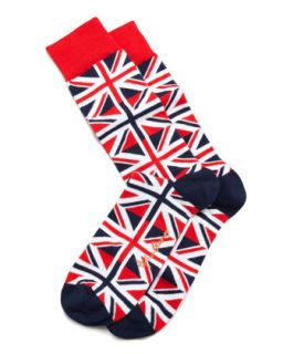 Union Jack Mens Socks, Red/White/Blue   Arthur George by Robert Kardashian  