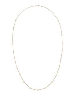 36 Rose Gold Diamond Station Necklace, 4.18ct   Roberto Coin   Gold (18ct ,8ct