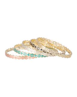 Morocco Mollie Bangle Set, Five Piece   Kendra Scott   Multi colors