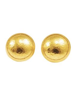 Amulet 24k Gold Round Stud Earrings   Gurhan   Gold (24K )
