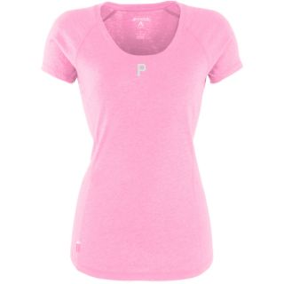 Antigua Pittsburgh Pirates Womens Pep Shirt   Size: Large, Mid Pink Heather