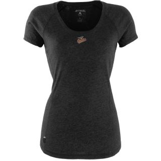 Antigua Baltimore Orioles Womens Pep Shirt   Size: Large, Black/heather (ANT