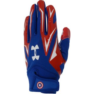 UNDER ARMOUR Adult Alter Ego Captain America F4 Football Receiver Gloves   Size: