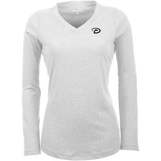 Antigua Arizona Diamondbacks Womens Flip Long Sleeve V neck T Shirt   Size: