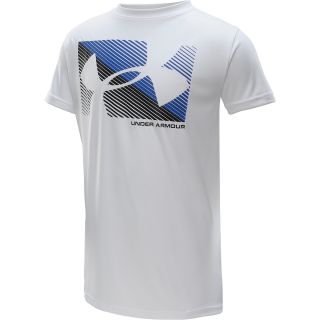 UNDER ARMOUR Boys Knockout Short Sleeve T Shirt   Size: Xl, White/anthracite