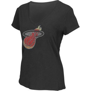 Touch By Alyssa Milano Womens Miami Heat Rhinestone Slub T Shirt   Size: Small,