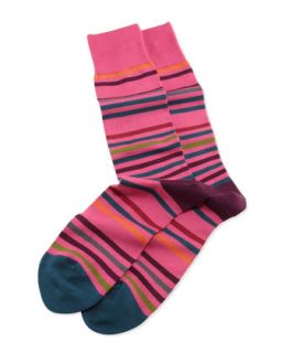 Mens String Stripe Socks, Gray   Paul Smith   Grey