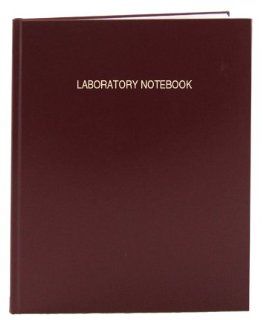 BookFactory Extra Large Burgundy Lab Notebook   96 Pages (.25" Grid Format), 8 7/8" x 13 1/2" (Oversized), Burgundy Imitation Leather Cover, Smyth Sewn Hardbound Laboratory Notebook (LIRPE 096 OGR A LMT1) : Science Laboratory Notebooks : Of