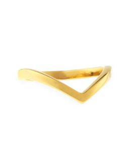 Ultra Mini V Ring, Yellow Golden   Vita Fede   Gold (6)
