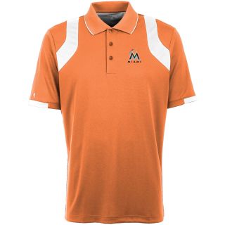 Antigua Miami Marlins Mens Fusion Short Sleeve Polo   Size: XXL/2XL,