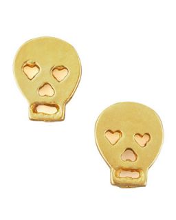 Gold Skull Earrings   Dogeared   Gold
