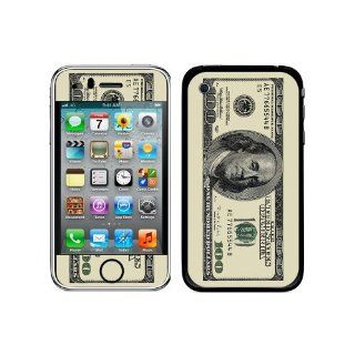Graphics and More Protective Skin Sticker Case for iPhone 3G 3GS   Non Retail Packaging   Hundred Dollar Bill Cell Phones & Accessories
