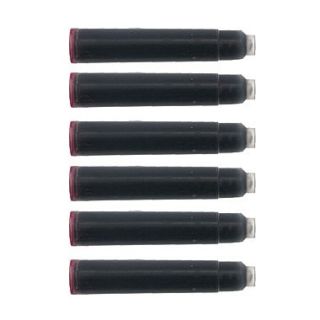 Monteverde International Size Cartridge For Most Fountain Pens, 6/Pack, Burgundy