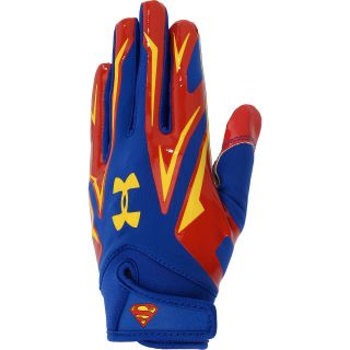 UNDER ARMOUR Adult Alter Ego Superman F4 Football Receiver Gloves   Size: