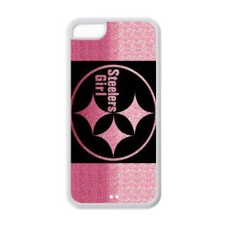popularshow NFL iphone 5C Case Pittsburgh Steelers logo Hard case Cases for Apple Iphone 5C Case (TPU Case): Cell Phones & Accessories