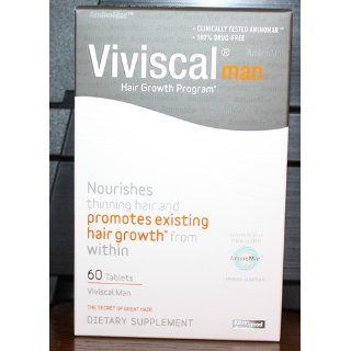 Viviscal Hair Dietary Supplements Man, 60 count : Hair Regrowth Treatments : Beauty