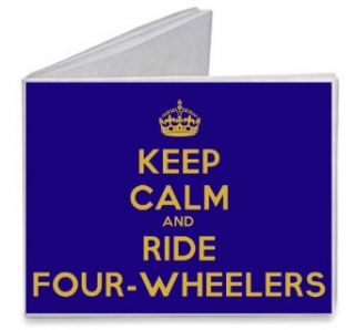 Keep Calm and Ride Four Wheelers ATV   Paper Tyvek Wallet: Clothing