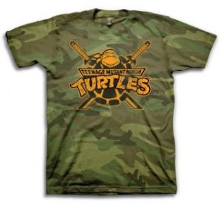 Teenage Mutant Ninja Turtles Camo Camouflage Adult T Shirt: Clothing