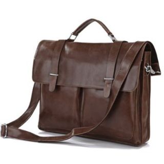 BestTrendy Men's Genuine Leather Business Cross body Bag Color Coffee: Handbags: Shoes