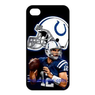 NFL Wellknown Star Andrew Luck Case for iPhone 4,4sblack: Cell Phones & Accessories