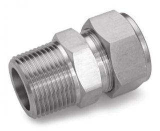 Ham Let Stainless Steel 316 Let Lok Compression Fitting, Thermocouple, Adapter, NPT Male x Tube OD: Industrial & Scientific