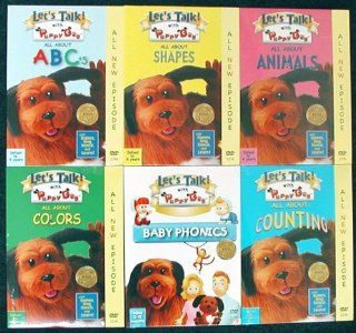  Set of 6 DVDs   Lets Talk with Puppy Dog   ABCs   Counting   Shapes   Colors   Animals: Movies & TV