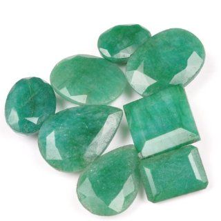 Natural 162.00 Ct Good Looking Emerald Mixed Shape Loose Gemstone Lot: Jewelry