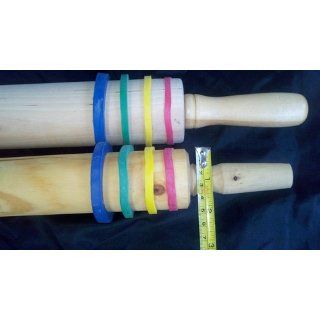 Casabella Silicone Rolling Pin Spacer Bands: Rolling Pin Rings: Kitchen & Dining