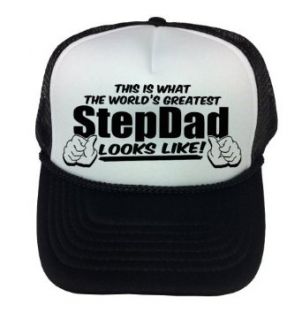 This Is What The World's Greatest StepDad Looks Like Funny Father's Day Hat at  Mens Clothing store:
