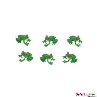 Safari LTD. Good Luck Mini Toys Green Frogs Set of 10 
