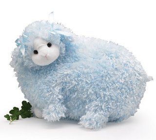 Large Plush Blue Lamb Stuffed Animal   Makes a Great Easter or New Baby Gift!: Toys & Games