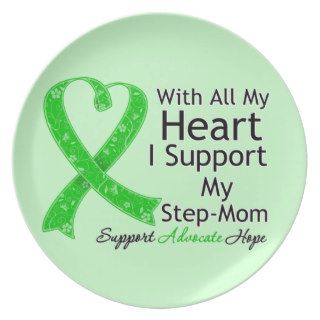 I Support My Step Mom With All My Heart Plates