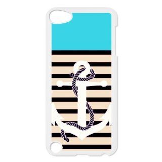DIY Design Dream 6 Beautiful Logo Anchor Print White Case With Hard Shell Cover for iPod Touch 5th: Cell Phones & Accessories