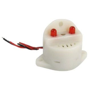 DC 6 24V 30mA 2 Wire Industrial Red LED Flash Alarm Buzzer Siren 95dB: Home Improvement
