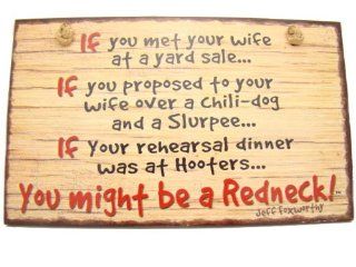 Highland Graphic Jeff Foxworthy You Might Be a Redneck Yard Sale Sign: Cutting Boards: Kitchen & Dining