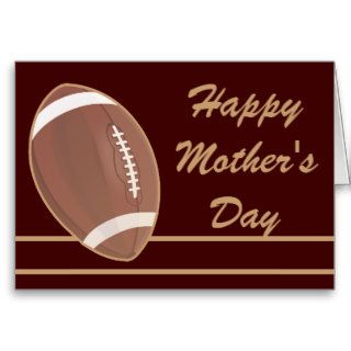 Football Happy Mothers Day Card