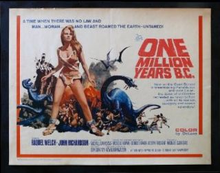 ONE MILLION YEARS BC 1/2 SH MOVIE POSTER RAQUEL WELCH: Entertainment Collectibles