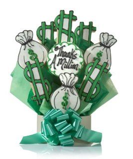 Thanks A Million Cookie Gift Bouquet   7 Cookie Arrangement : Baked Good Gifts : Grocery & Gourmet Food