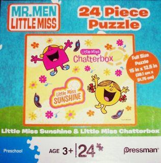 Mr. Men Little Miss Sunshine 24 Piece Puzzle   Little Miss Chatterbox & Little Miss Sunshine: Toys & Games
