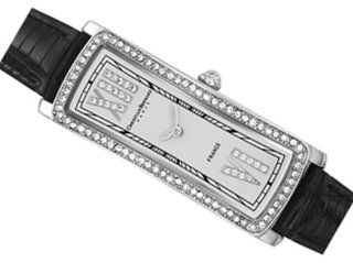 Christian Bernard Women's WA515ZAD Fairy Light Black/Silver Leather Watch at  Women's Watch store.